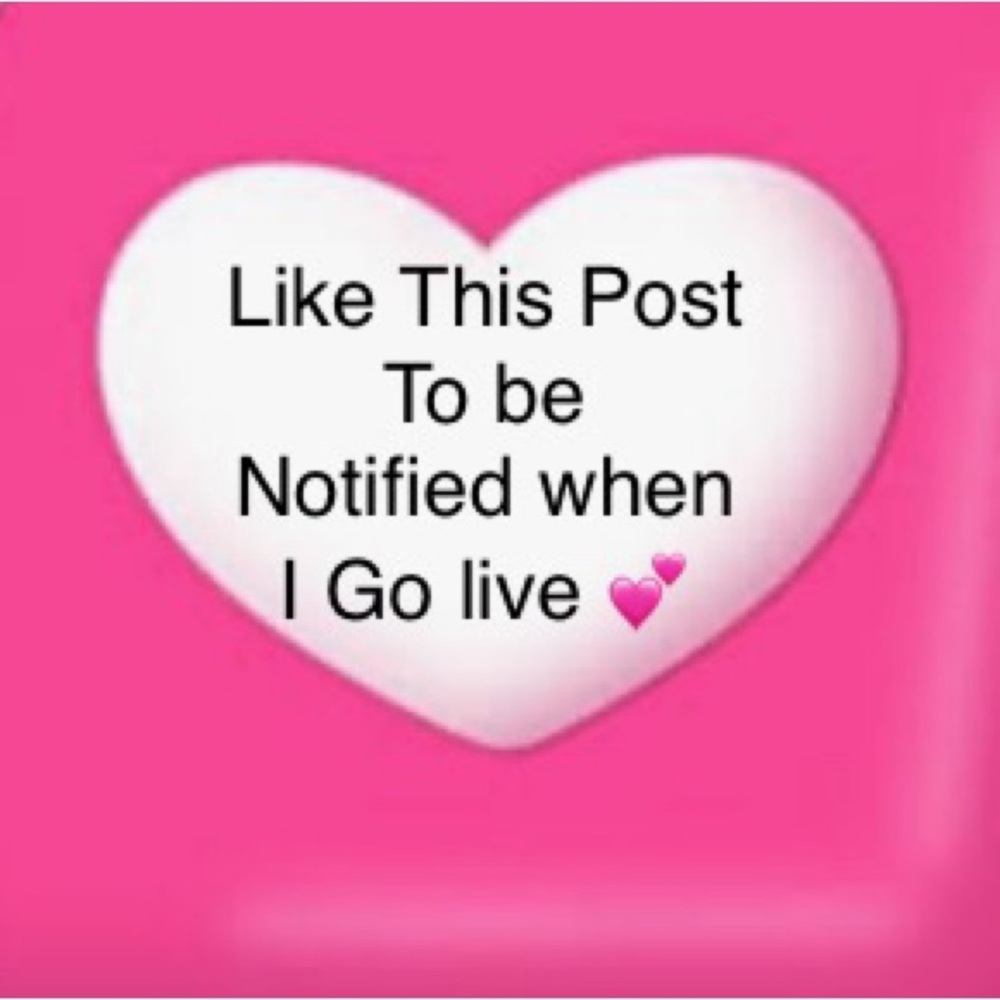 Like this post if you would like to be notified when I go live
